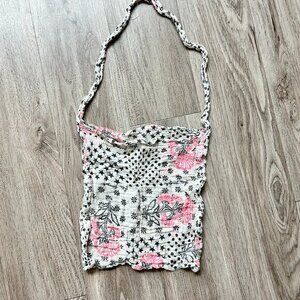 Free People Linen Boho Market Shopping Tote